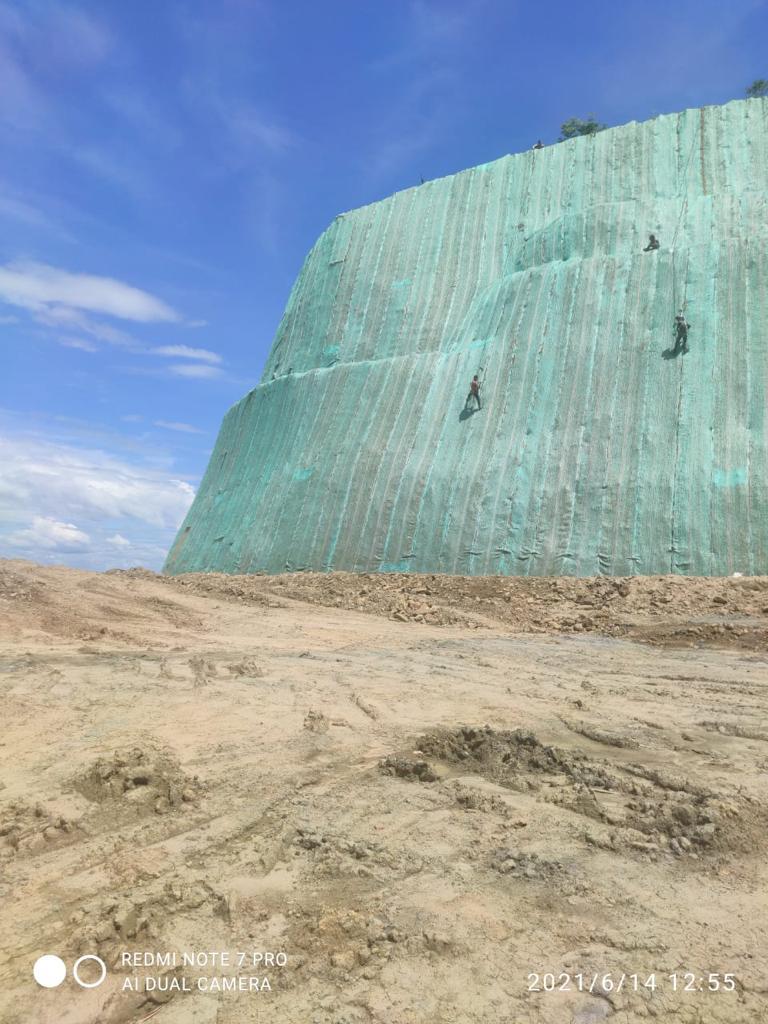Slope Stabilization project using geosynthetic solutions in India